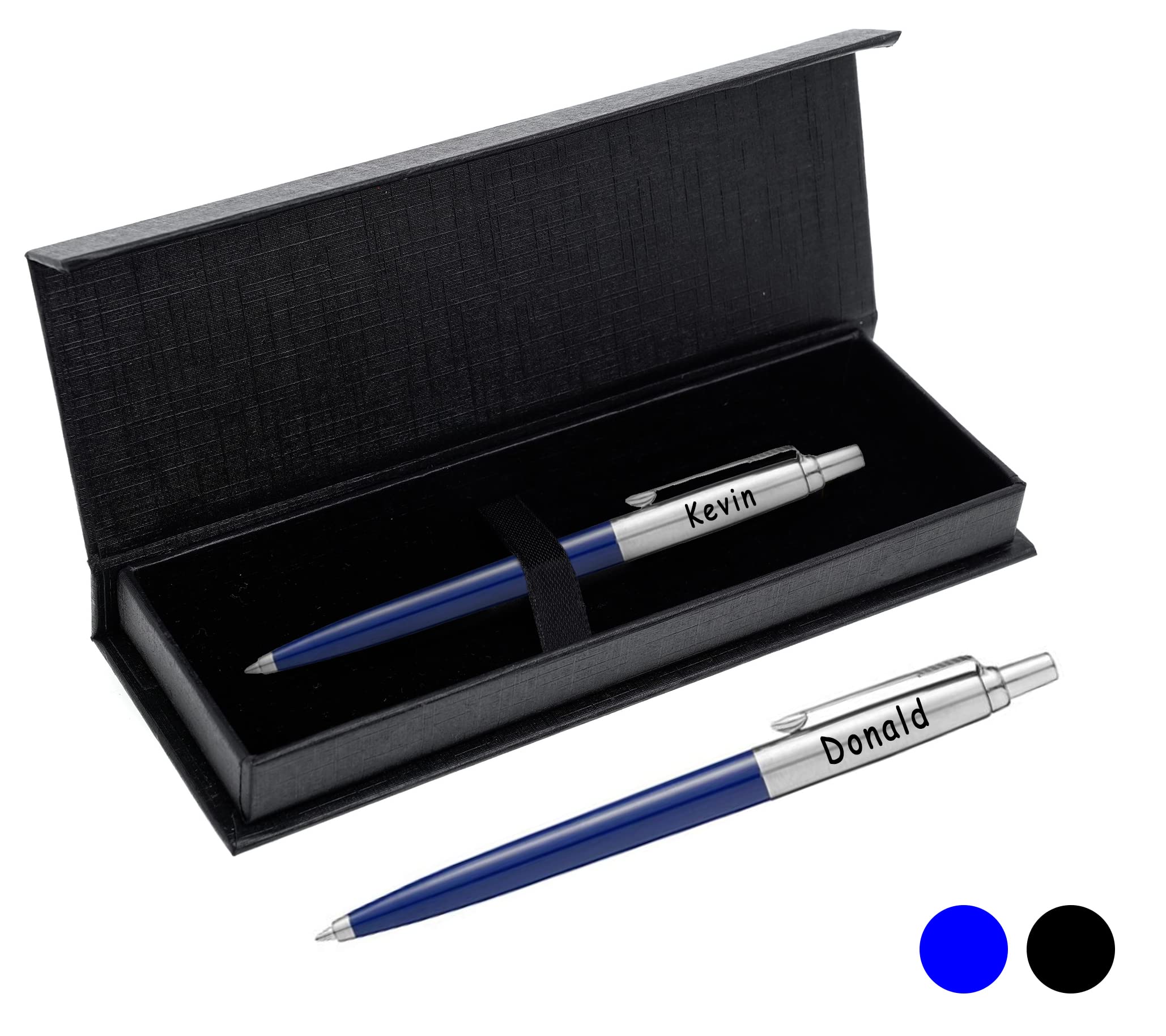 Personalised Engraved Parker Jotter Ballpoint Pen– Choice of colours – Anniversary, Birthday, Christmas – Presented in Paul Clover Black Gift Box
