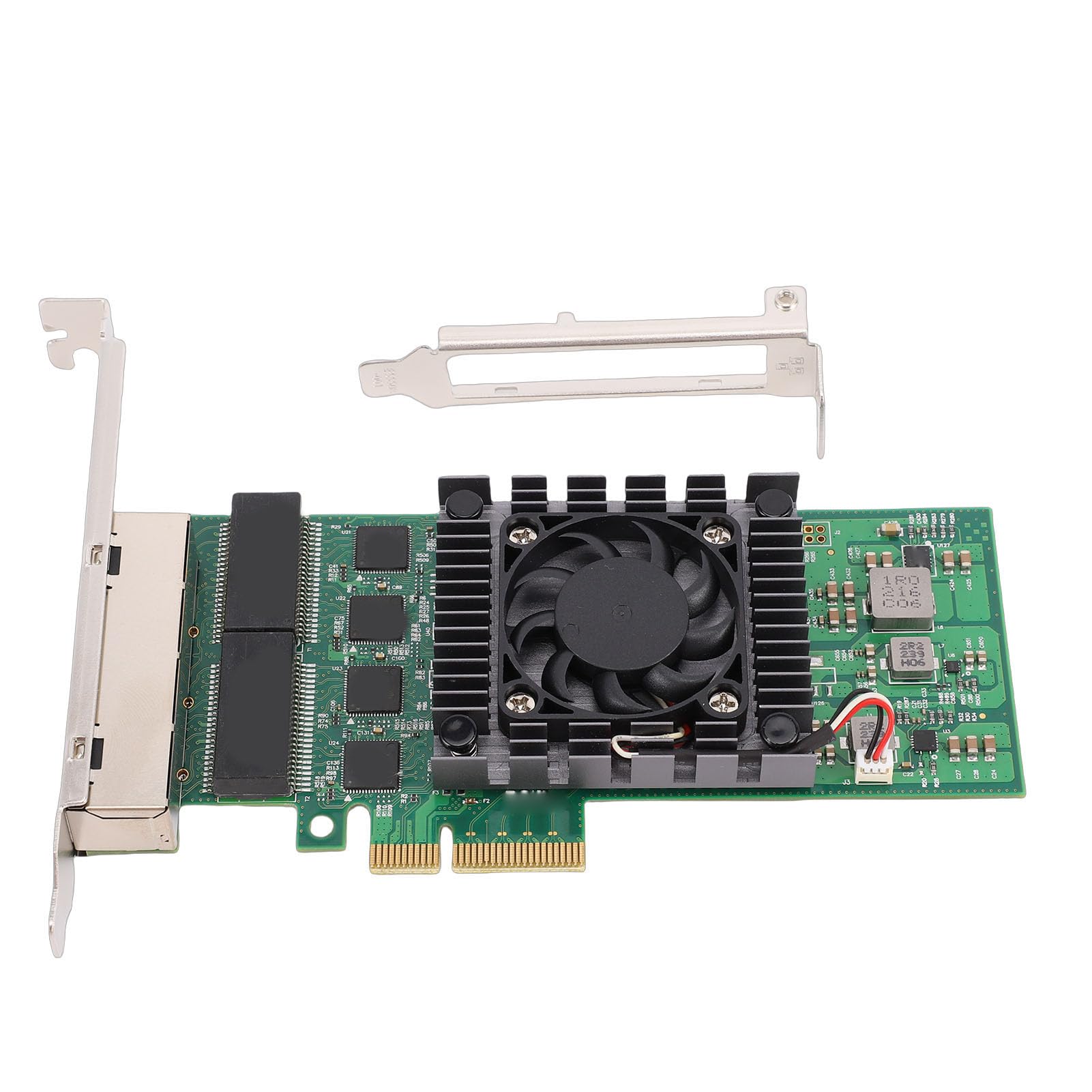 Zunate Scheda di Rete Gigabit Ethernet a 4 Porte Scheda di Rete PCIEX4 Ad Alte Prestazioni per Applicazioni Desktop e Server
