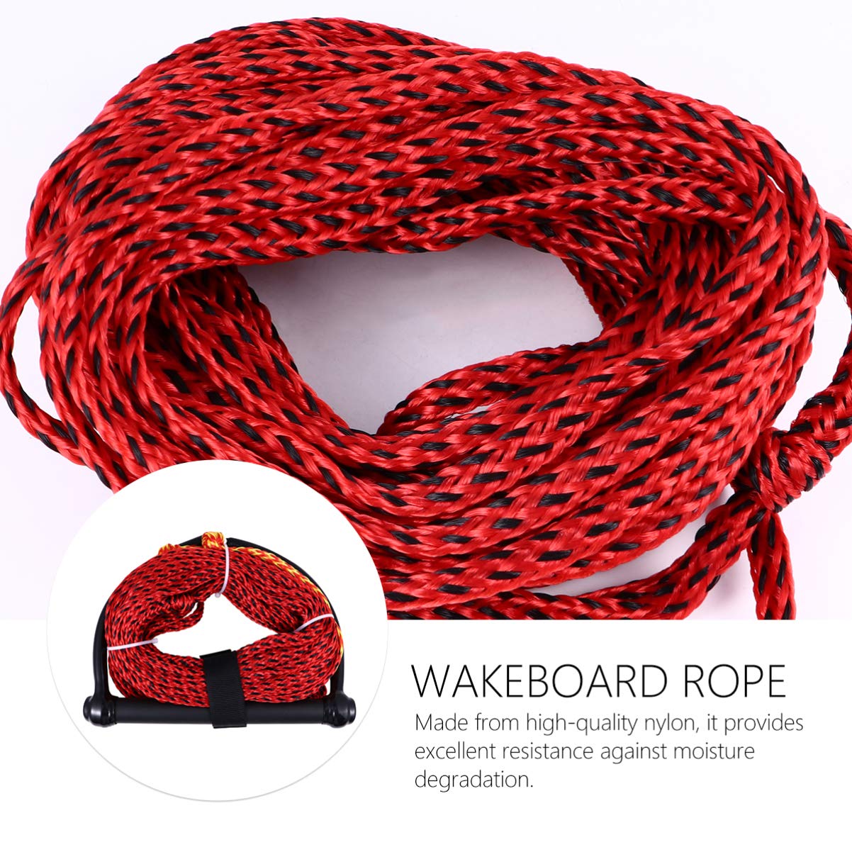 BESPORTBLE Wasserski Seil Schwimmenden Griff Seile Wakeboard Seil Griff zum Bootfahren Wassersport Knieboard Wakeboard Zufällige Farbe (Zufälliger Stil)