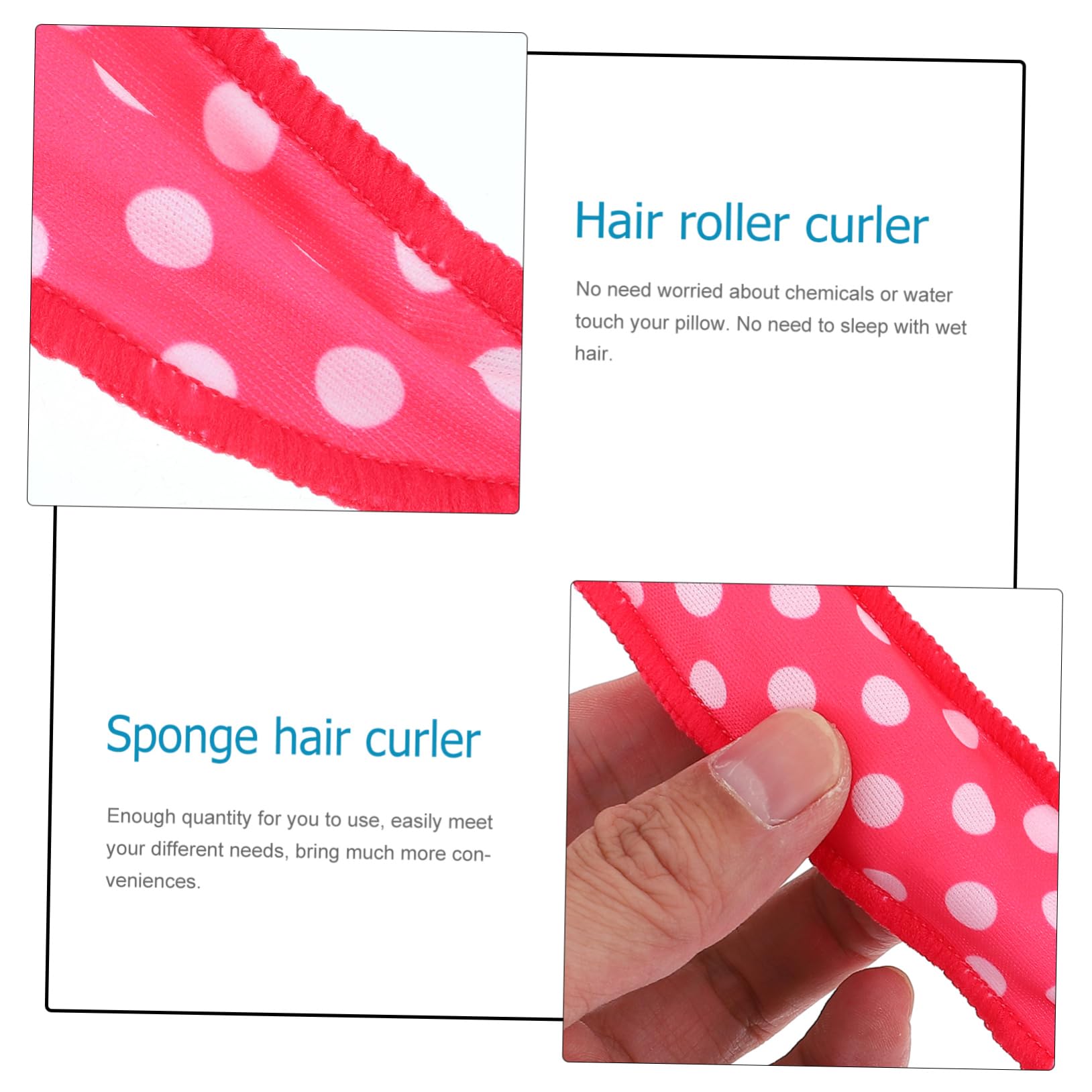 Ipetboom 19Pcs Sleep Sponge Hair Rollers No Heat Curlers for DIY Hair Styling for Healthy Curls for Home Use