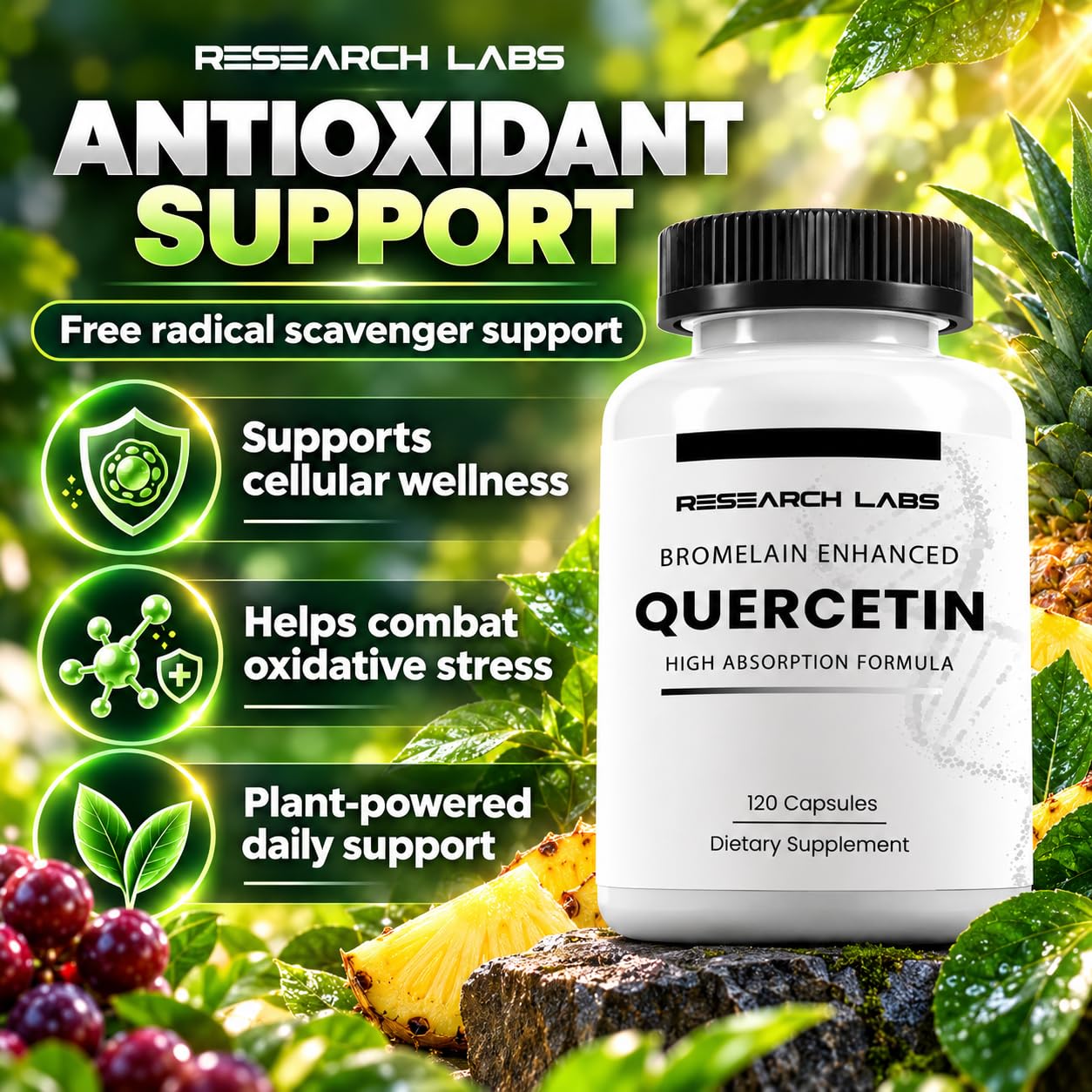 Research Labs Quercetin High Absorption Formula w/Bromelain — Amazon image 8