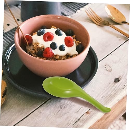 Miniatura 6 de Hemoton Fideos espaguetis 3pcs Drop- - Cuchara de gancho Cucharas de bebida Cuchara de porcelana Cuchara para untar Utensilios de cocina Cuchara