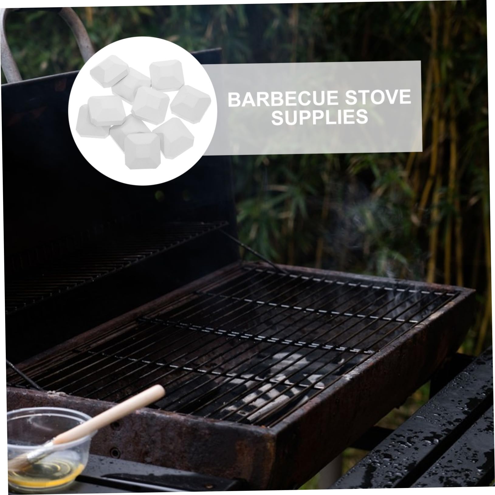VALICLUD 10pièces Briquettes Cordelet De Rechange Pour Barbecue Gaz Extérieur Distribution Uniforme Chaleur Résistantes à Haute Température Pour Performance Du Grill