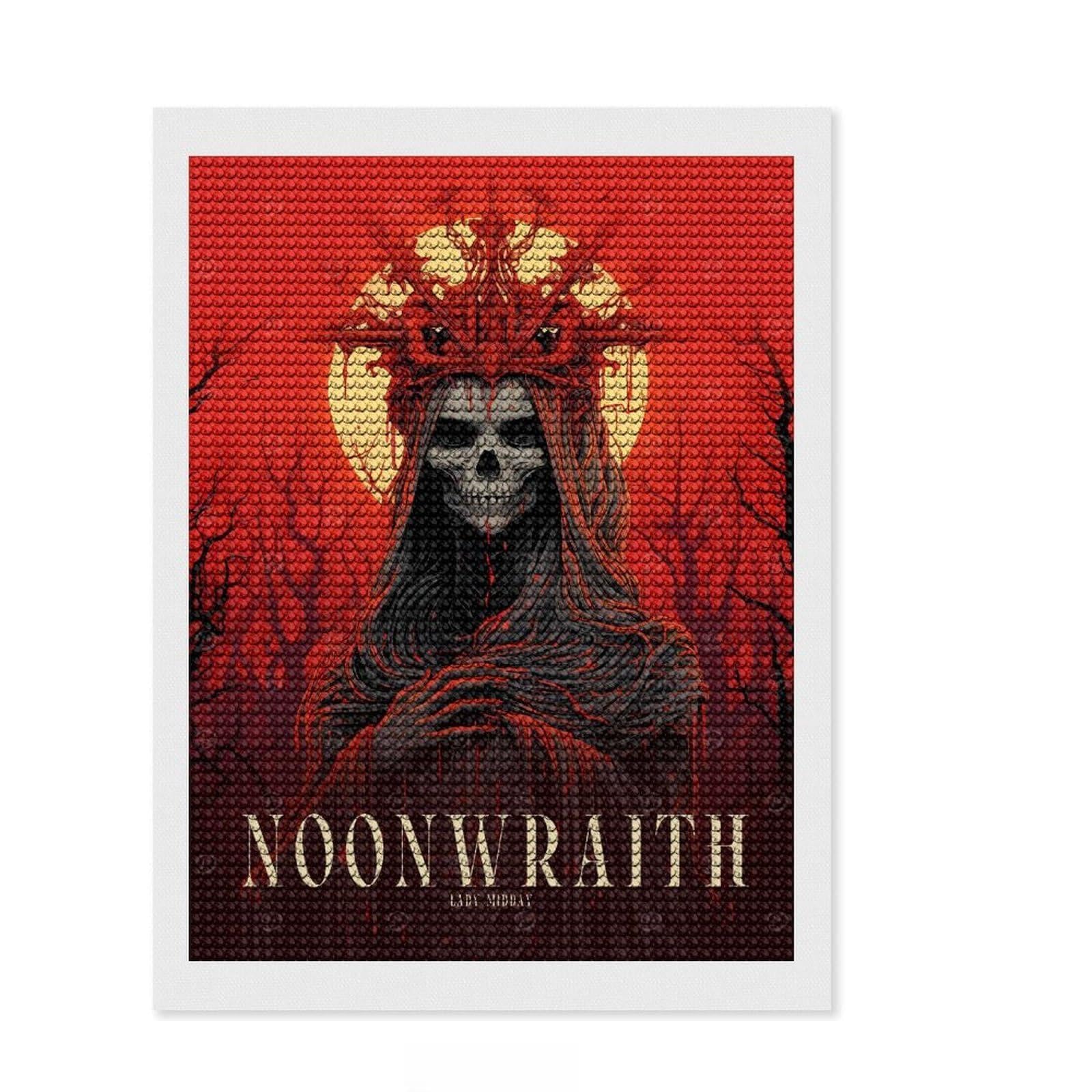 Junmoney Noonwraith Diamond Art Canvas 12"x16", Birthday Gift, for Adults, Creative Leisure Activity, Aesthetic Room Decor