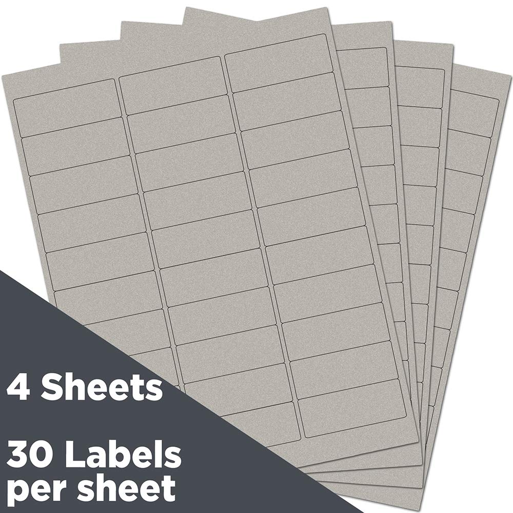 Amazon.com : JAM PAPER Return Address Labels - Standard Mailing - 1 x 2 5/8  - Silver Metallic - 120 Shipping Labels/Pack : Office Products