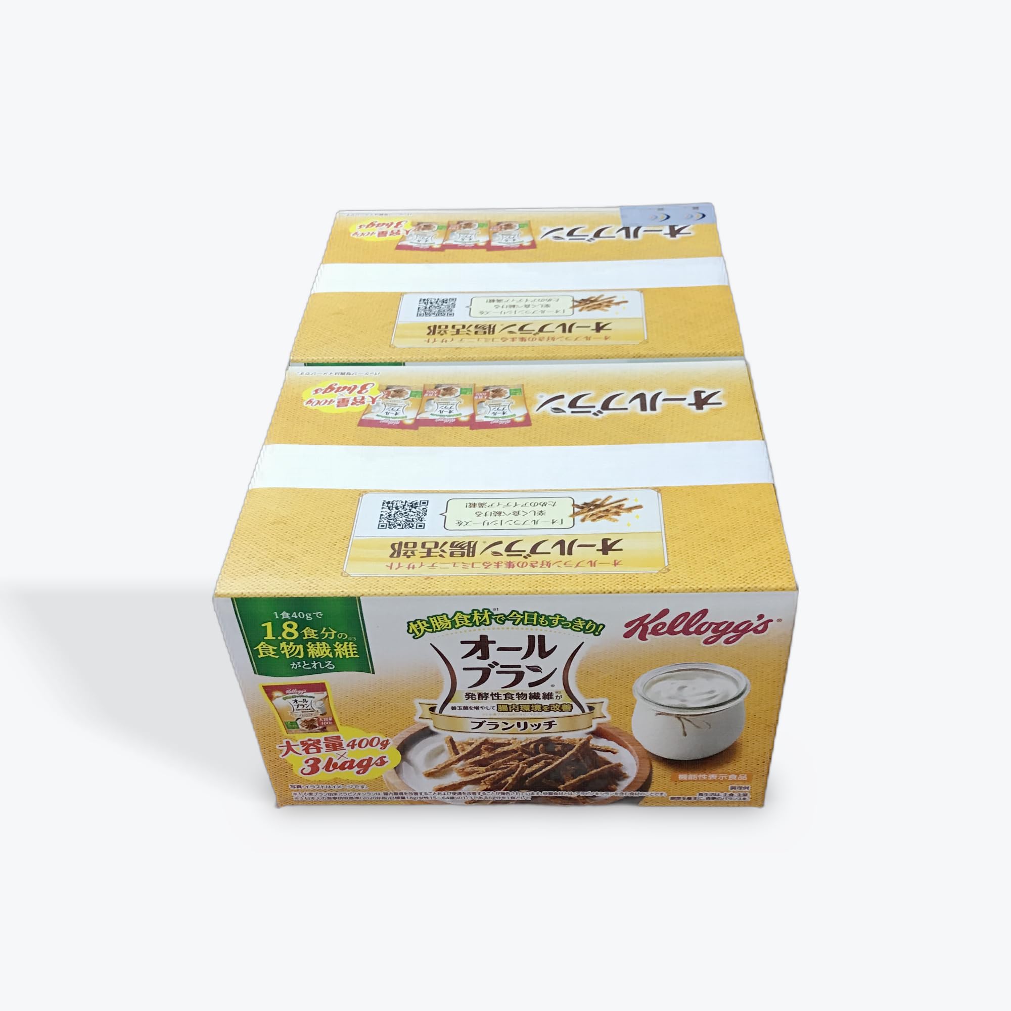 Amazon.co.jp: ケロッグ オールブラン ブランリッチ 400g×3袋×2箱 食物