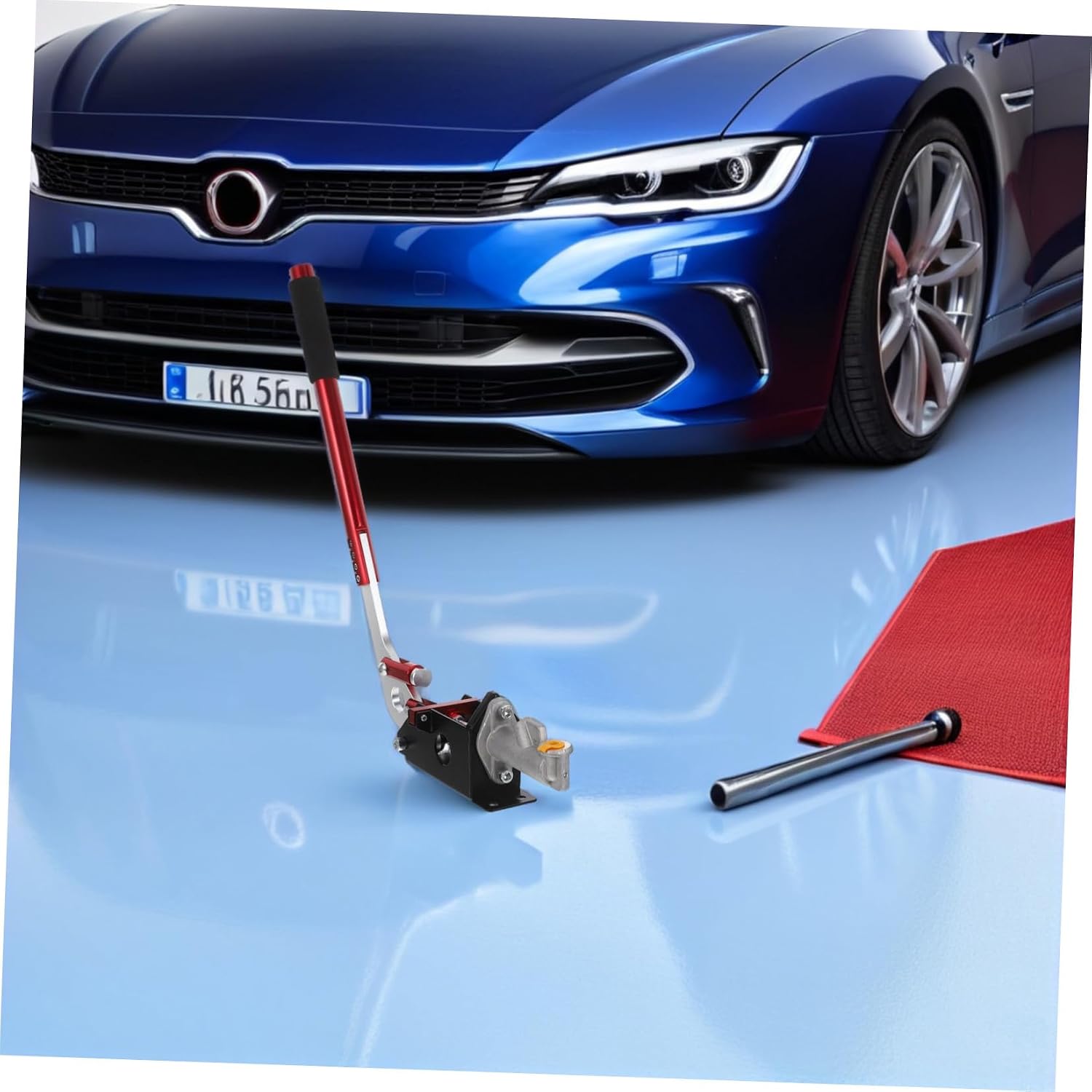 Hydraulic Racing Handbrake Long Arm Parking Brake Lever Red for Drift and Rally Car Emergency Brake System Compatible with Racing and Drift Vehicles