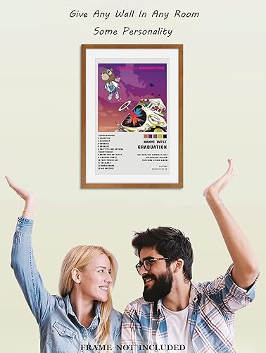 Miniatura 9 de XIHOO Christ-EZ KanYe West - Póster limitado para decoración de pared genial para estética de habitación, póster mate sin marco, regalo de 11 x 17