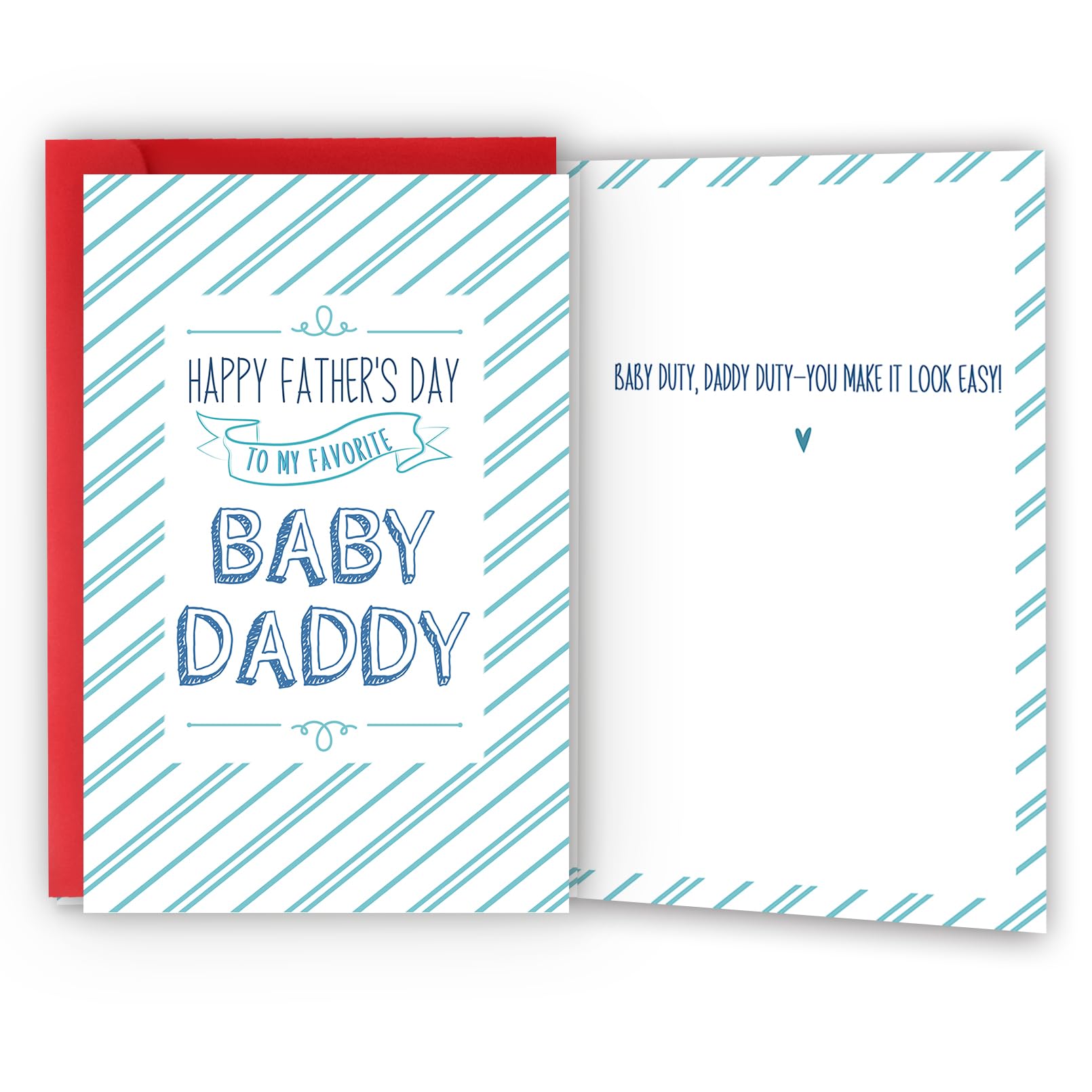 LiuuLi Naughty Fathers Day Card from Wife,Baby Daddy Fathers Day Card,Funny Father's Day Gift for Husband