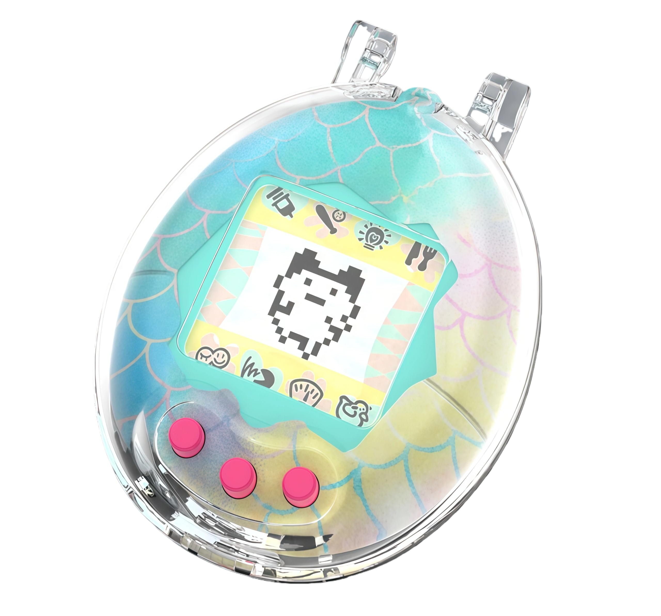 Custodia Protettiva Rigida Trasparente per Tamagotchi Original Generazioni 1, 2 e 3 | Custodia Antiurto per Giocattolo Animale Virtuale