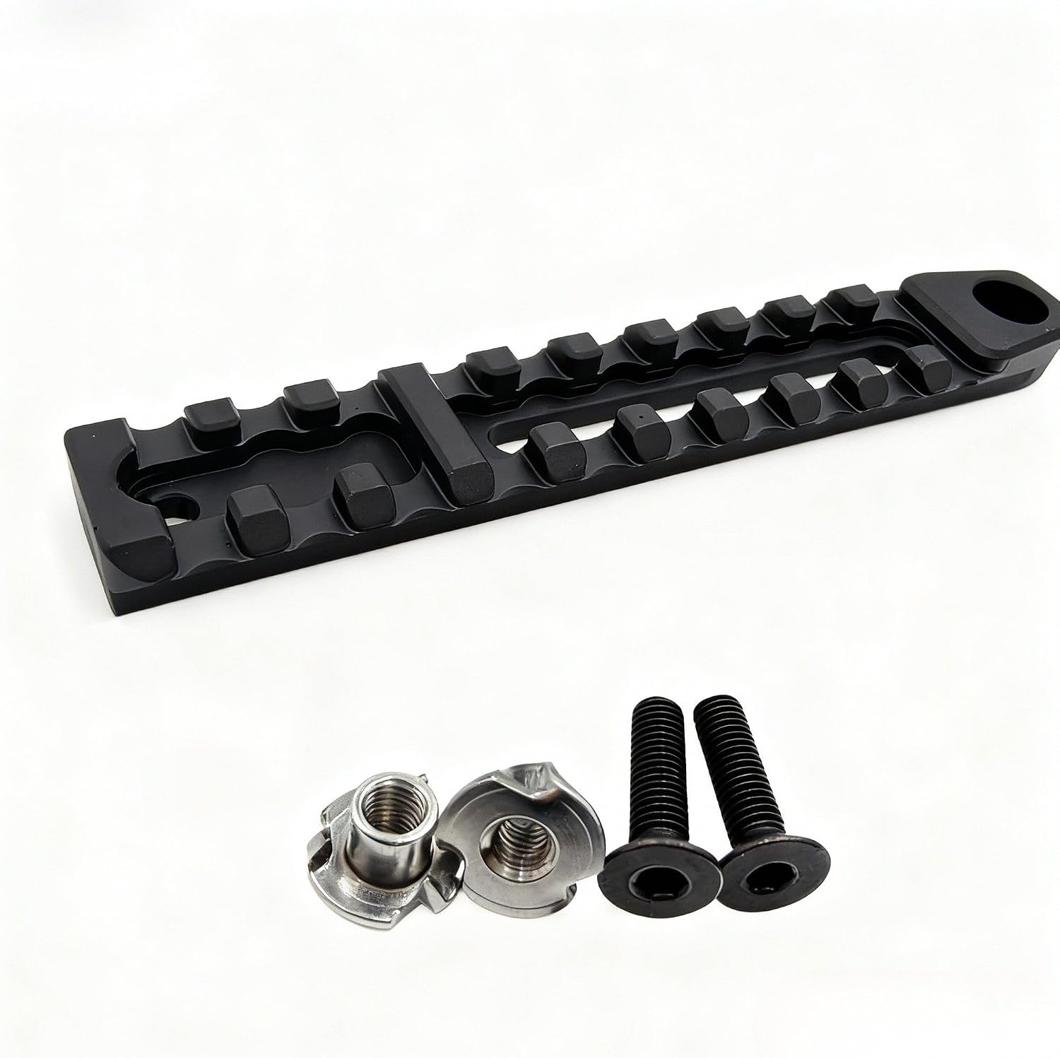 Improved Bipod Rail – 4.8 Inch 10-Slot Traditional Accessory Mounting Rail | 6061-T6 Aluminum | Durable & Stable Gear Connection | Smooth Edges, Includes Screws and T-Nuts