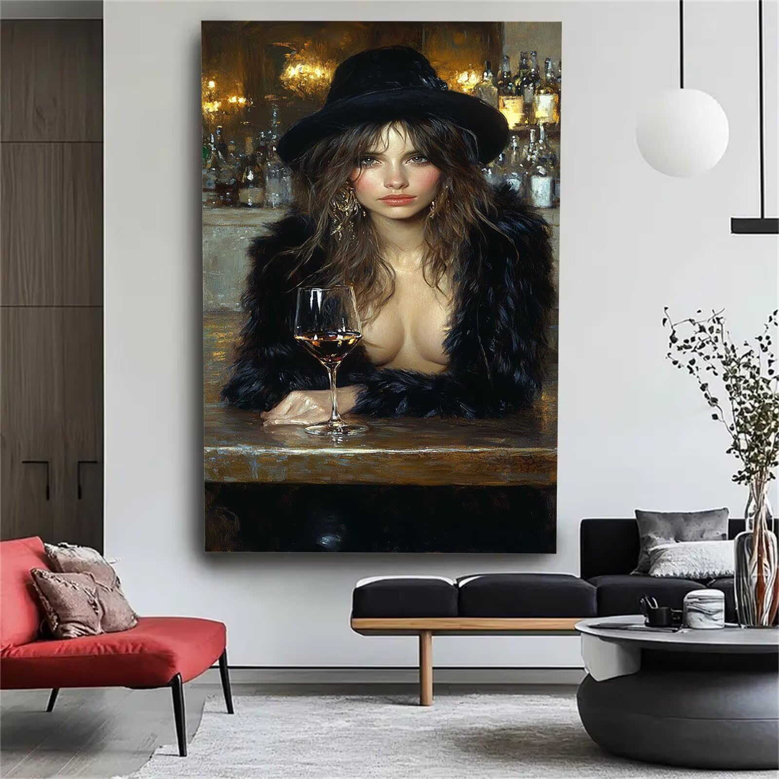 Malen nach Zahlen Erwachsene Großes Format 60x120cm, Cocktail Panorama DIY Malset Komplettset auf Leinwand, Ohne Rahmen Acryl Ölgemälde Malen nach Zahlen Mädchen, Geschenk für Frauen, w-1128k