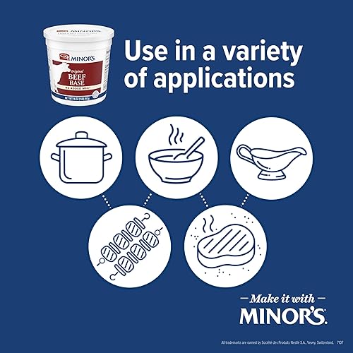 Miniatura 5 de Minor's Base de Res, Ideal para Caldo de Sopa y Salsas, 0 Gramos de Grasas Trans, Sin MSG Añadido, Recipiente de 16 oz