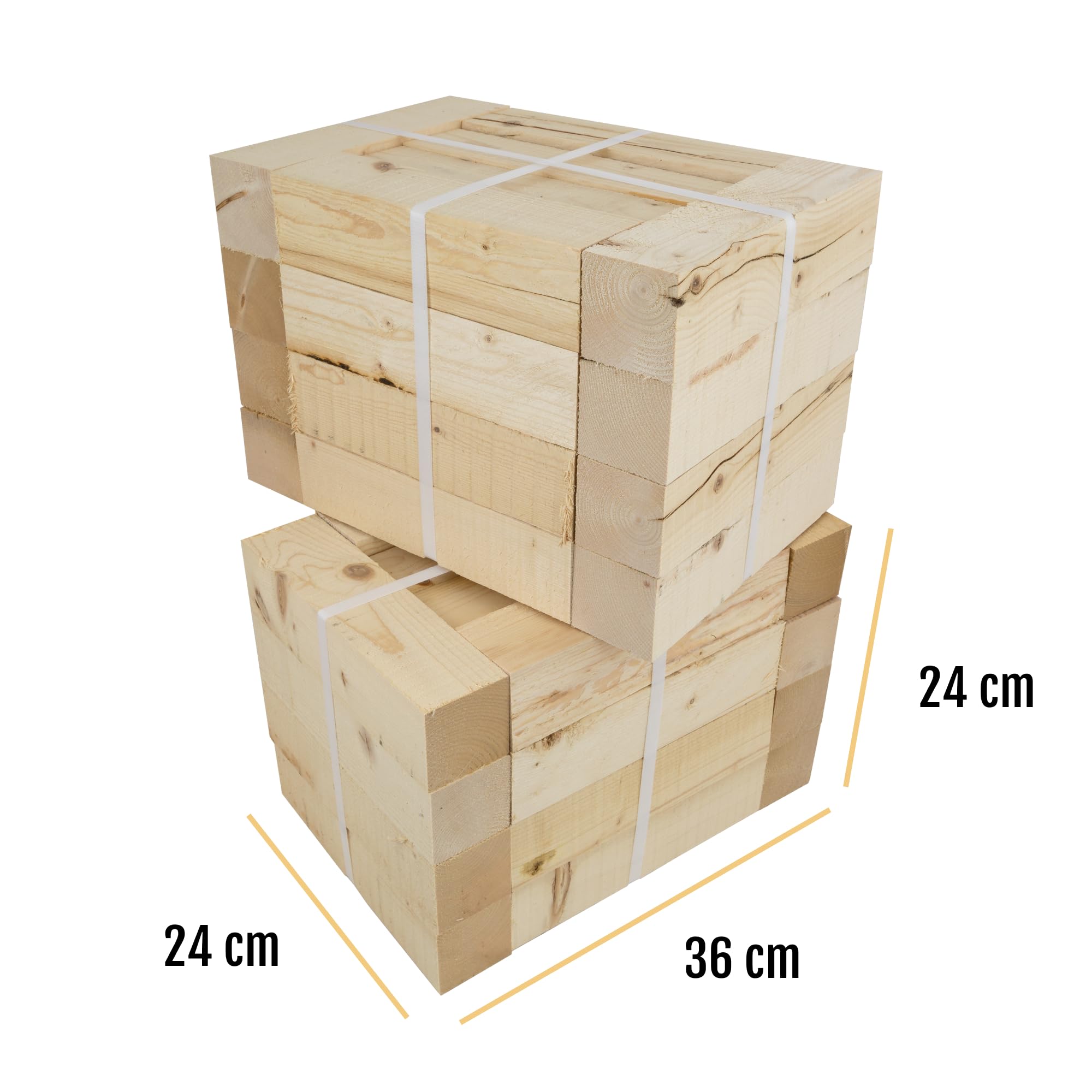 Legnetti 100% naturalny rozpałka do kominka i pieca opalanego drewnem, 8 kg (6 opakowań – 48 kg)