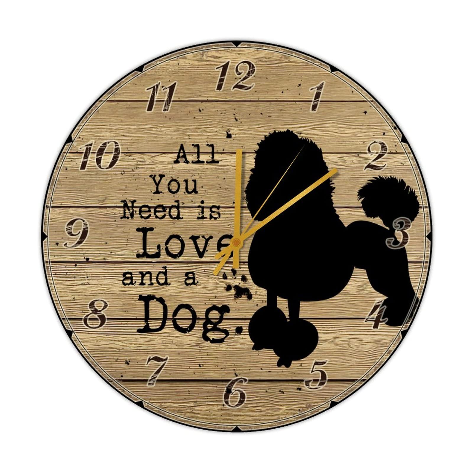 Horloge en bois All You Need Is Love 38cm décoration de ferme