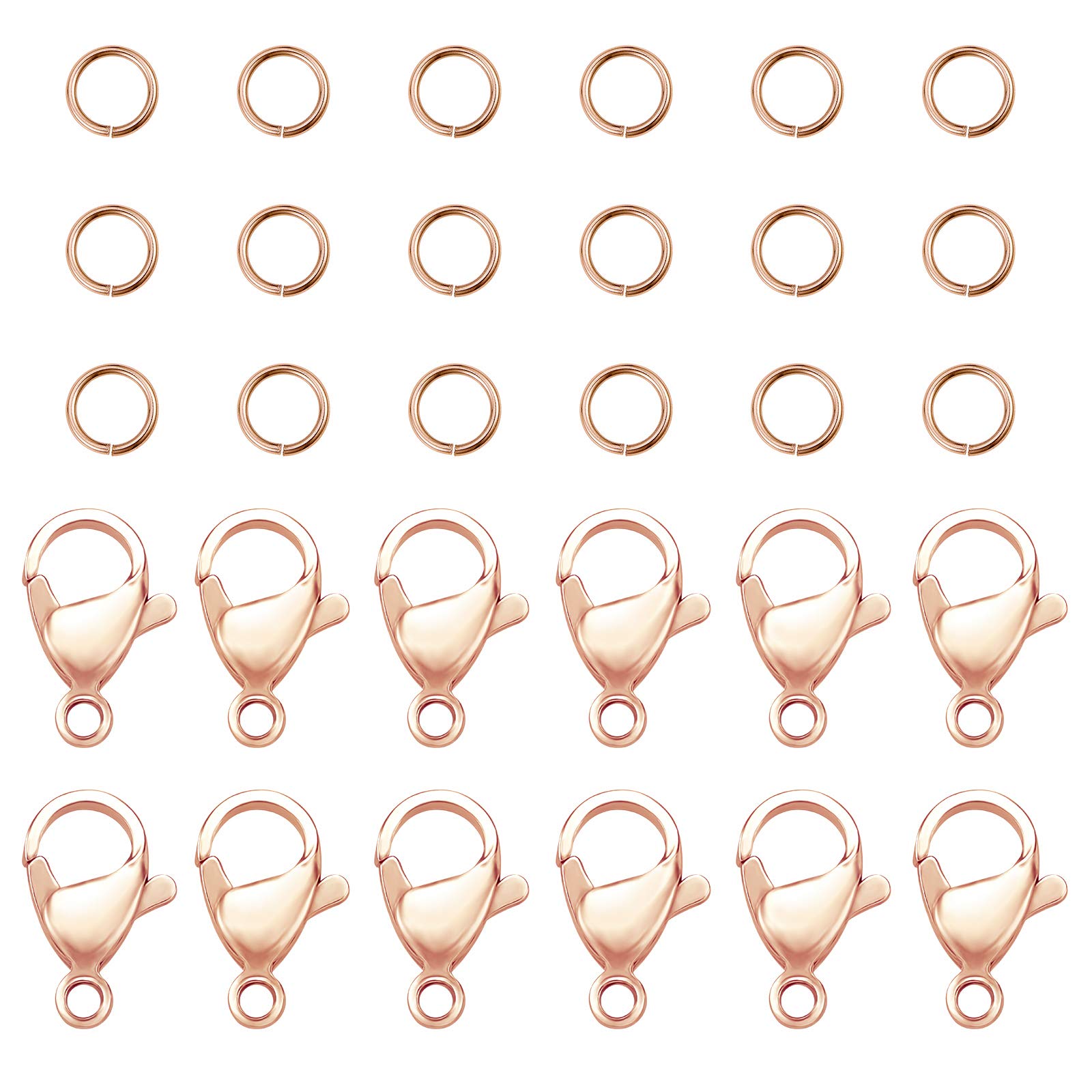 PH PandaHall 304 roestvrijstalen bedelarmbandenset met springringen, tang, set voor het maken van sieraden voor halskettingen, armbanden, sieraden, knutselen