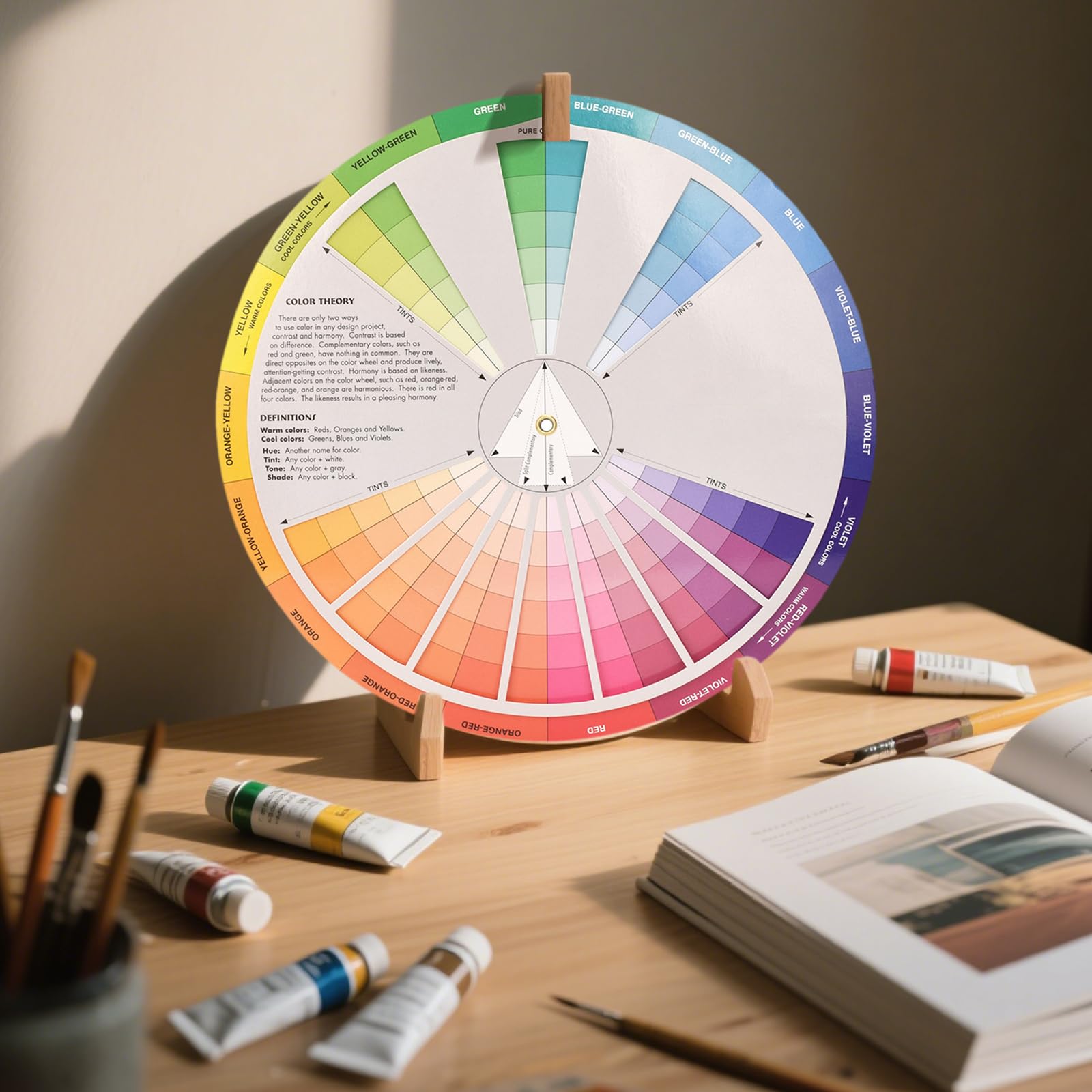 RLMVGBX Colour Wheel Color Board Chart Artist Tool for Painting & Nail & Interior Design, As Shown, 23 x 23 cm - Image 3