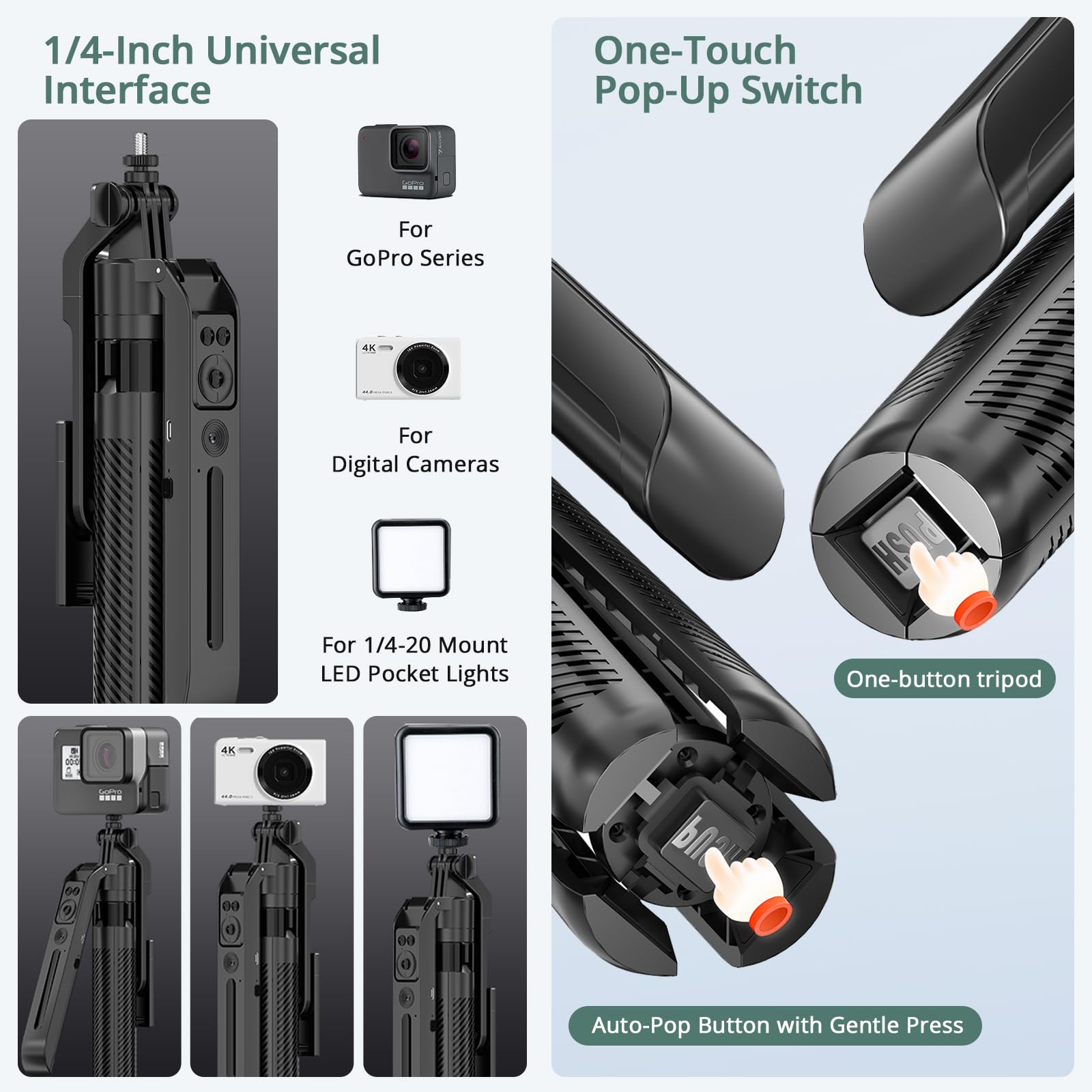 Telefonstativ mit Licht & professionellem Mikrofon, 71 Zoll Auto Face Tracking Stativ 360° drehbar, Bluetooth-Fernbedienung, für iPhone Android, Vlogging-Kit für YouTube TikTok Live Streaming