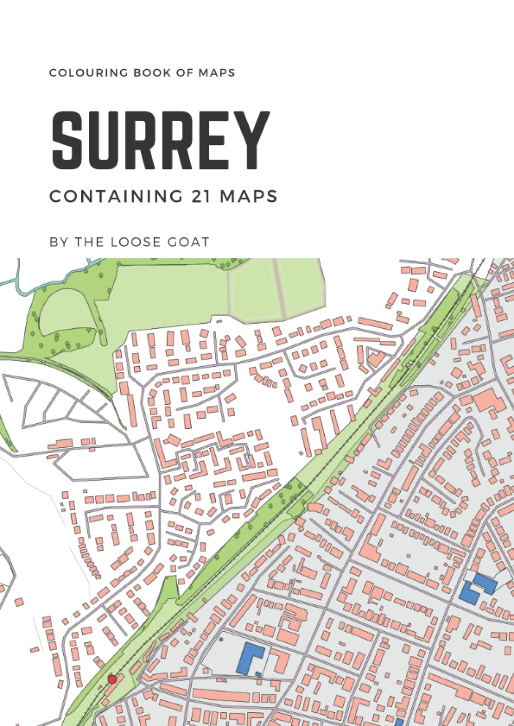 Colouring Book of Maps Surrey