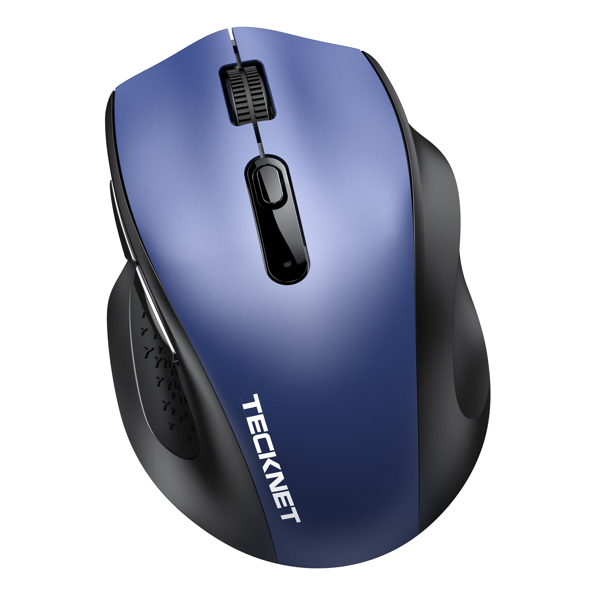 TECKNET Wireless Mouse for Laptop, Dual-Mode Bluetooth Wireless Mouse | (BT5.2/3.0 & 2.4G) Connection, Ergonomic Design, 5-Level DPI, Silent Click, Compatible with Laptop/PC/Windows/Chromebook