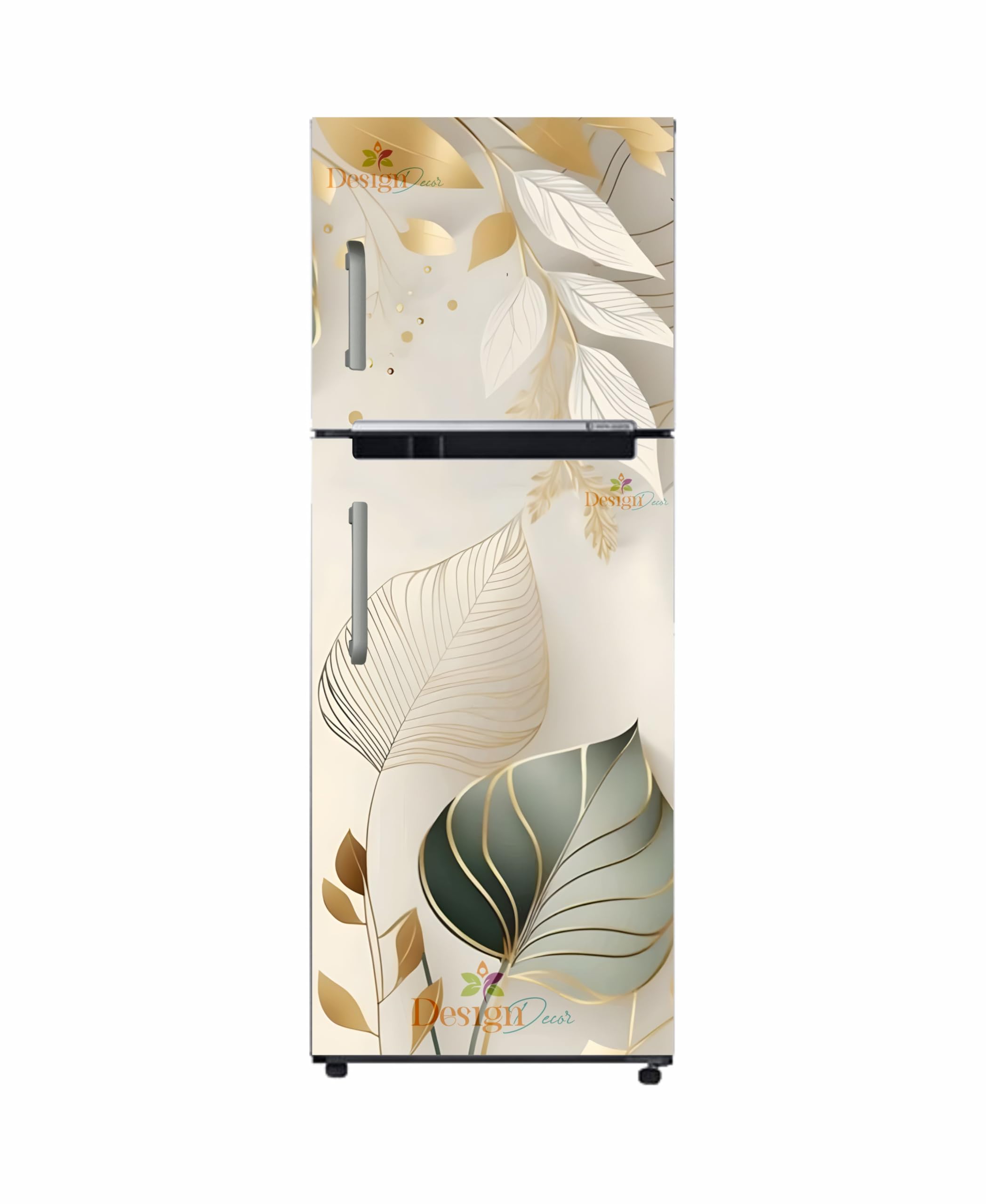 Design Decor Yellow Flower Fridge Door Sticker Double Door Refrigarator Vinyl Sticker Self Adhesive Size 24x60_Inch-image-15