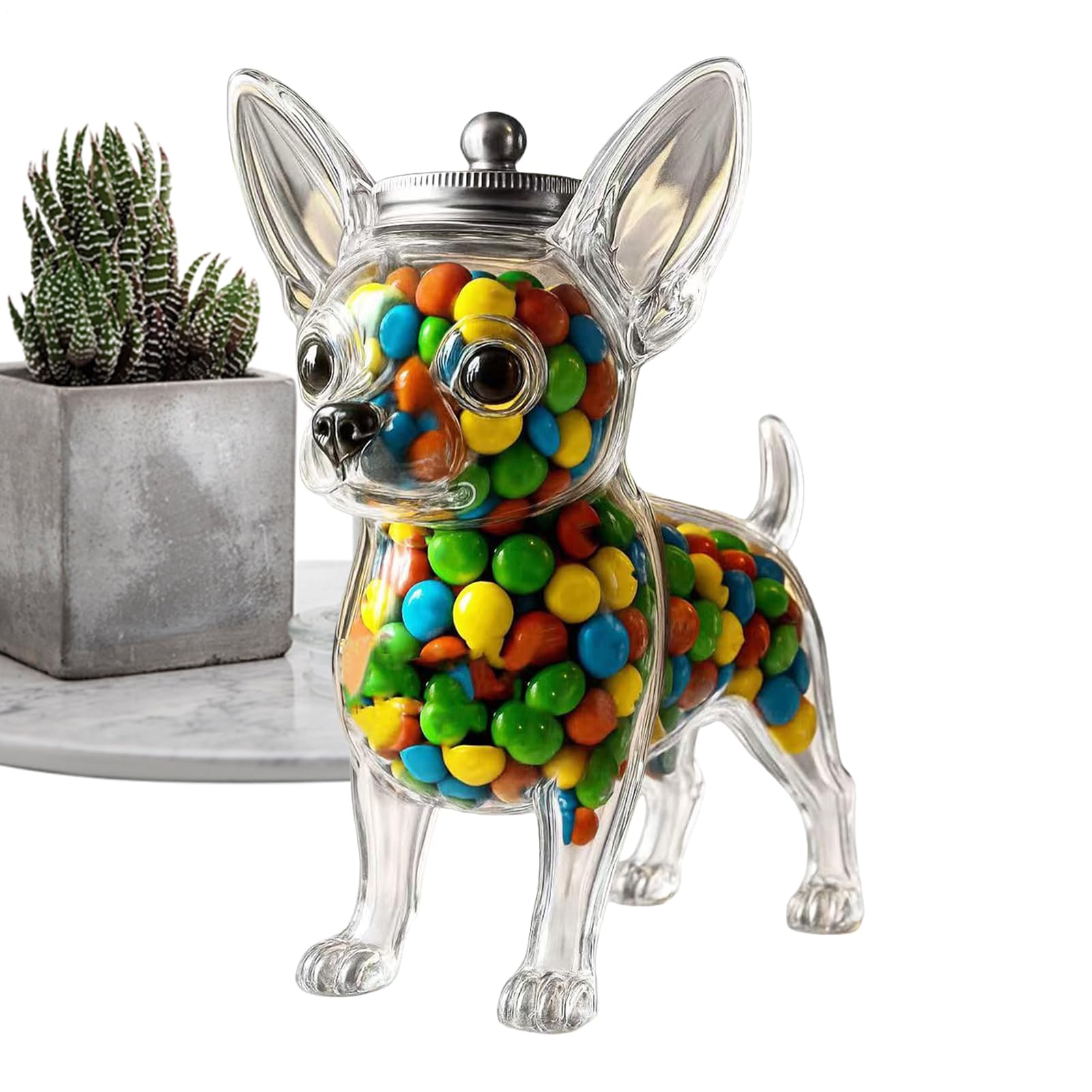 Candy Jar Dog en forme boîte hermétique pour stopper le gaspillage des collations sèches