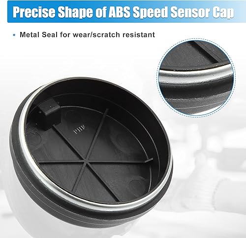 Miniatura 5 de X AUTOHAUX Rodamiento de buje trasero ABS Sensor de velocidad para Hyundai Sonata Tucson 2WD 2016-2020 58980C1100 ABS negro