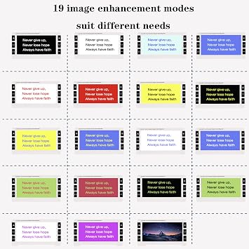 7.0 Inch Electronic Reading Aids, Portable Digital Video Magnifier Reading Aids,19 Kinds Color Modes, 2X/8X/15X/32X Zoom, 5 Million Photos 4G Capacity Memory, Best Gift for Low Vision