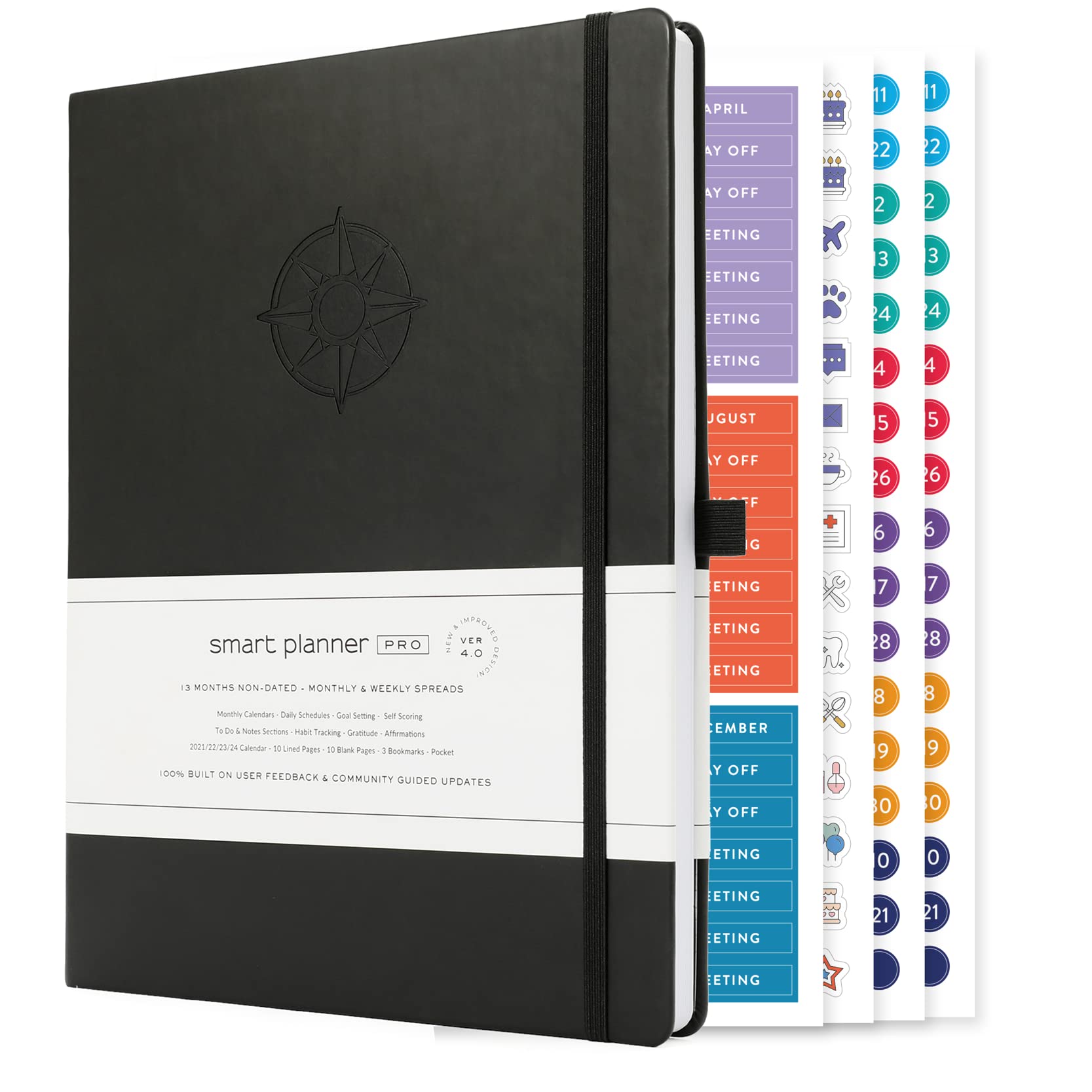 Amazon.com : Smart Planner Pro – Undated Daily Planner – Large A4
