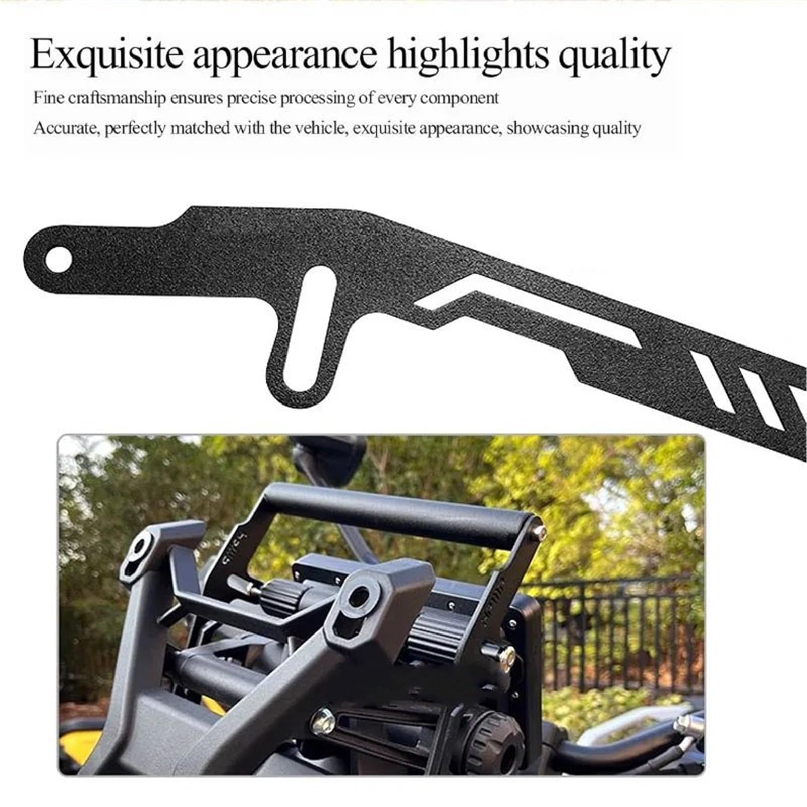 Uchwyt do nawigacji GPS uchwyt Pasuje do akcesoriów motocyklowych Pasuje do ZONTES 368G 22MM Rejestrator jazdy Uchwyt na telefon GPS Uchwyt nawigacyjny Stojak aluminiowy(GRAY)