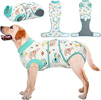 Vista 39 de Kuoser - Traje de recuperación posterior a la cirugía para perros y gatos, camisa profesional de recuperación de mascotas para vendaje de heridas
