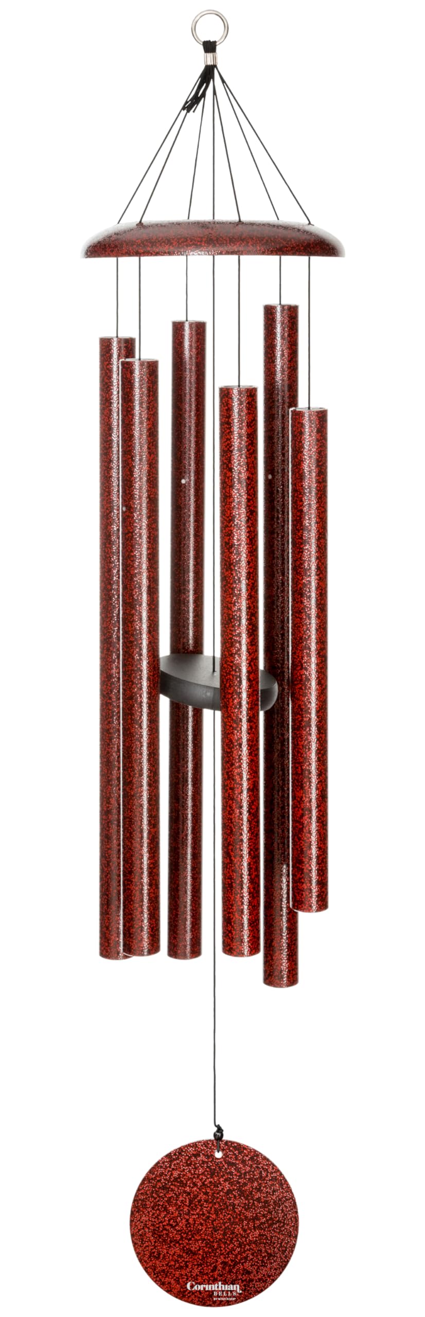Corinthian Bells by Wind River - 44 inch Ruby Splash Wind Chime for Patio, Backyard, Garden, and Outdoor Decor (Aluminum Chime) Made in the USA