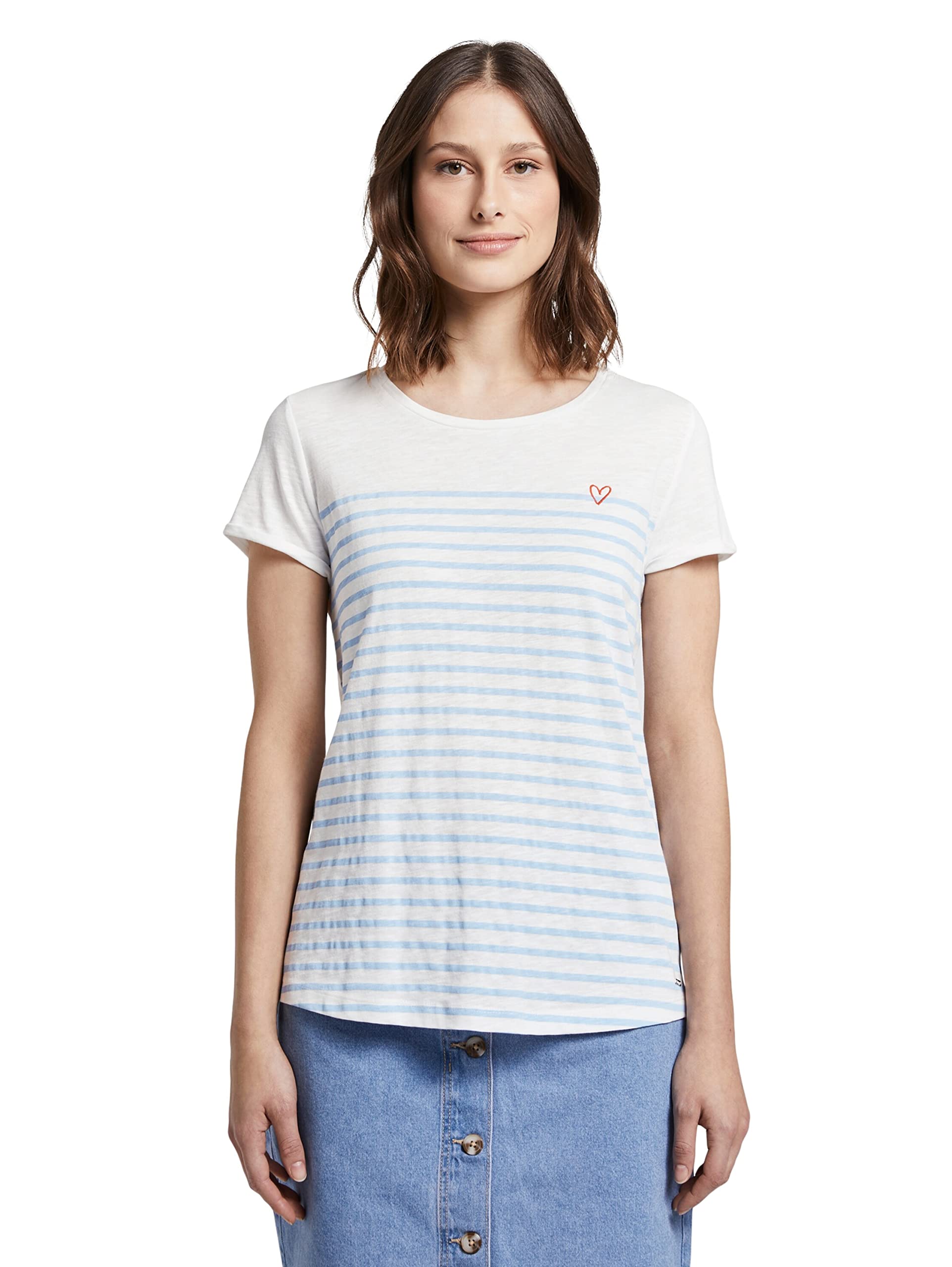 Tom Tailor Gestreept T-shirt voor dames in jeansblauw online kopen | P&C Tom Tailor Gestreept T-shirt voor dames in jeansblauw online kopen | P&C