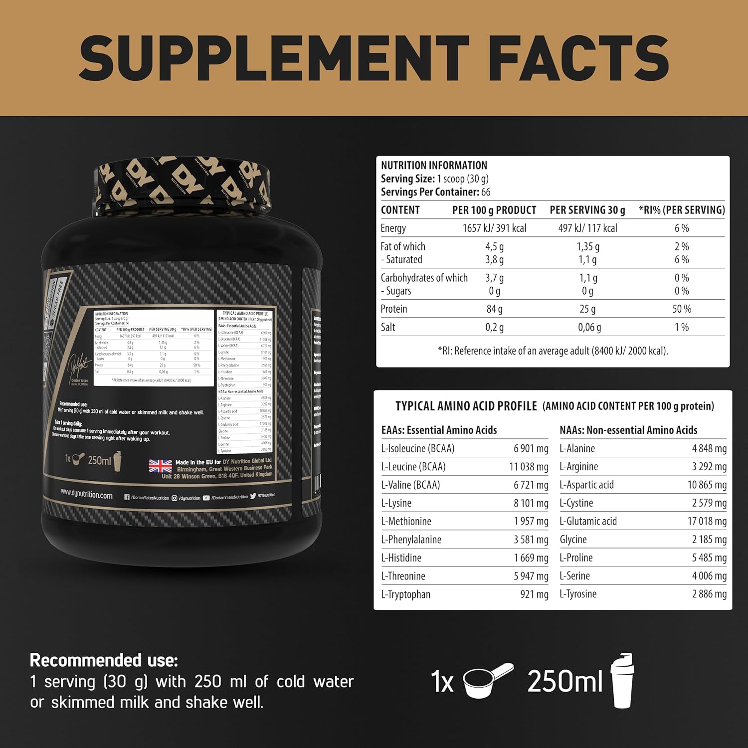 DY Nutrition Shadowhey Isolate (2000g) Pistache