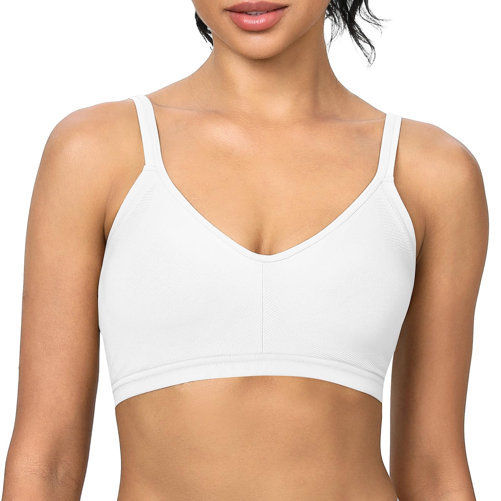 INIBUD Sujetadores push up para mujer, reductores, almohadillas fijas sin costuras, correas ajustables, sin aros, inalámbricos