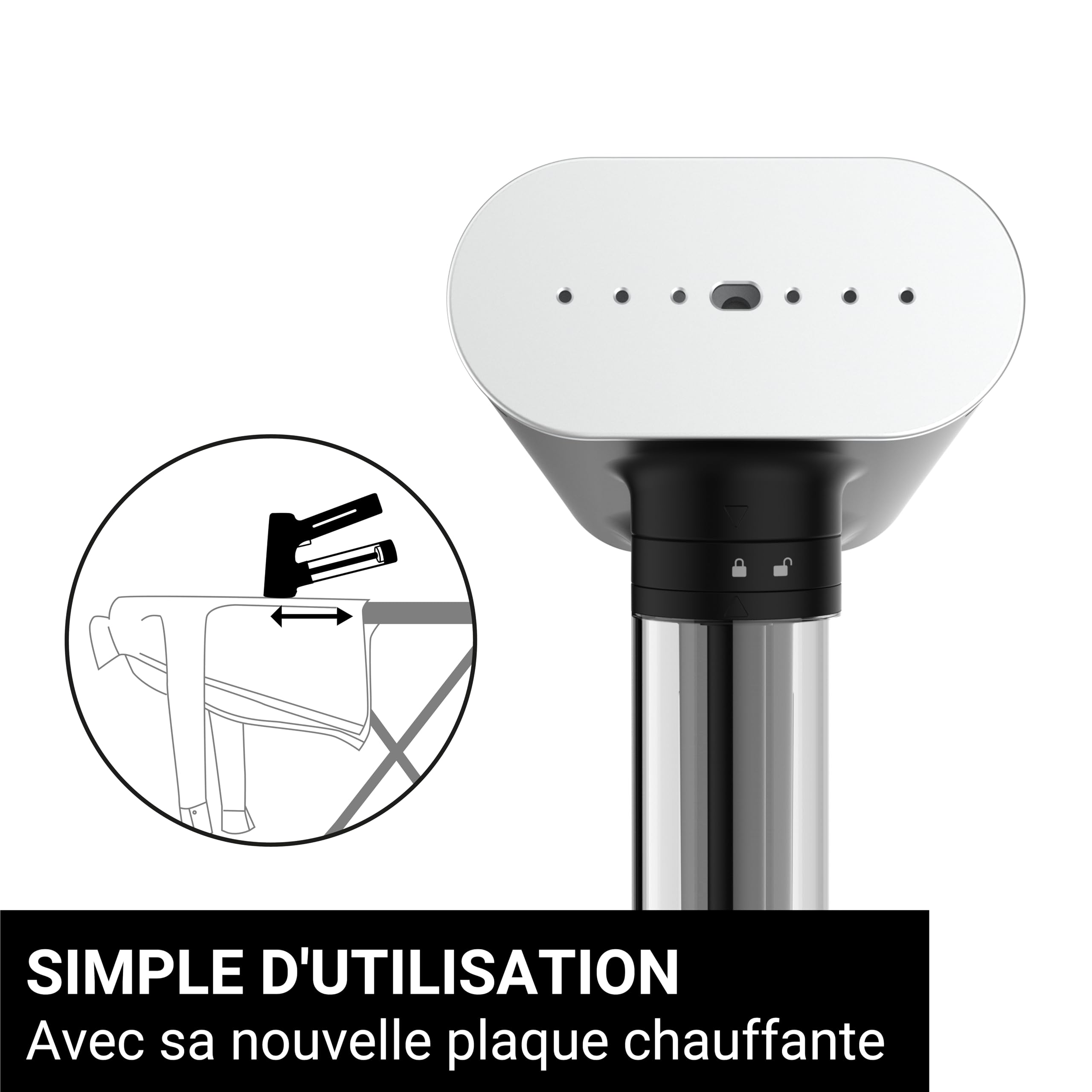 SteamOne Karl 2 Steamer Défroisseur Portatif Noir 2000W - 150ml | Steamer Portatif Karl 2, 2000W, Réservoir 150ml, Plaque Céramique, Prêt en 30s, 2 Modes, EUNS150BV2