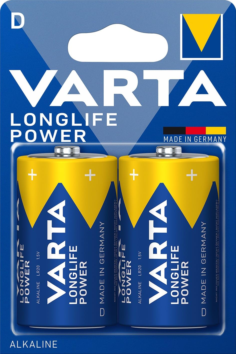 VARTA LongLife Power Alkaline D (Pack of 2)