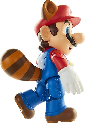 Miniatura 3 de World of Nintendo Raccoon Mario - Figura de acción de 3.9in