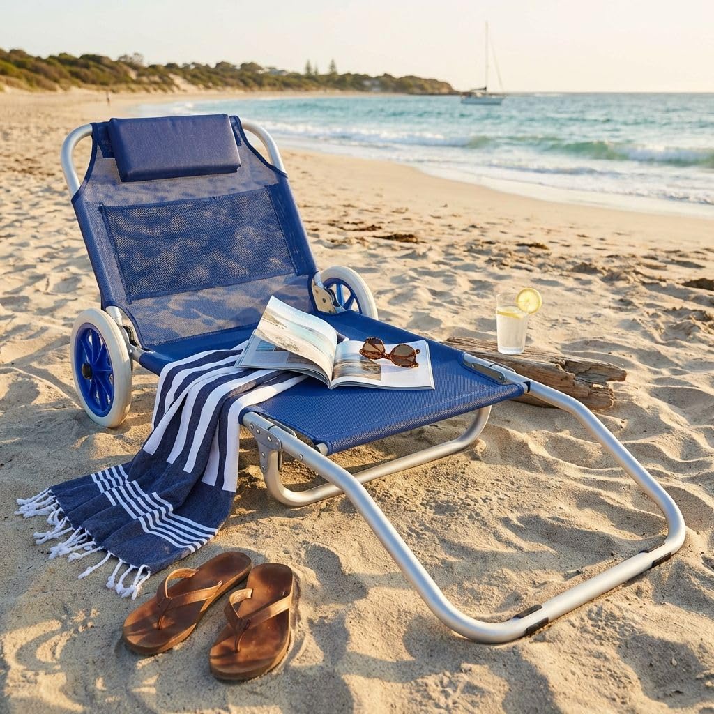 MilaniHome.it - Spiaggina Prendisole Pieghevole Colore Casualedi coloreBlu