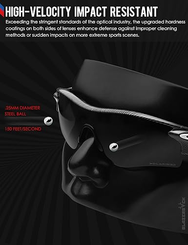 Miniatura 7 de BLAZERBUCK Lentes de repuesto y kit de calcetines para gafas de sol Oakley Flak Jacket XLJ OO9009 OO9009