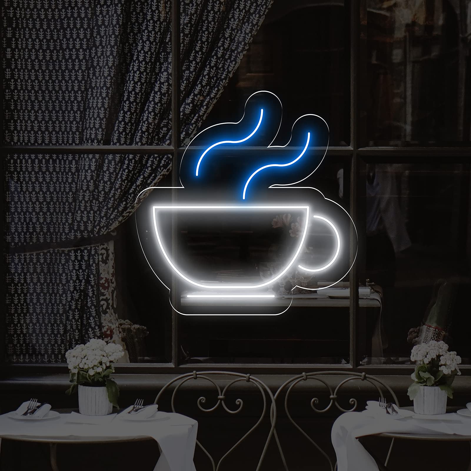 Signaux de néon tasse de thé résistant de 55 cm pour illuminer un bar ou restaurant sombre
