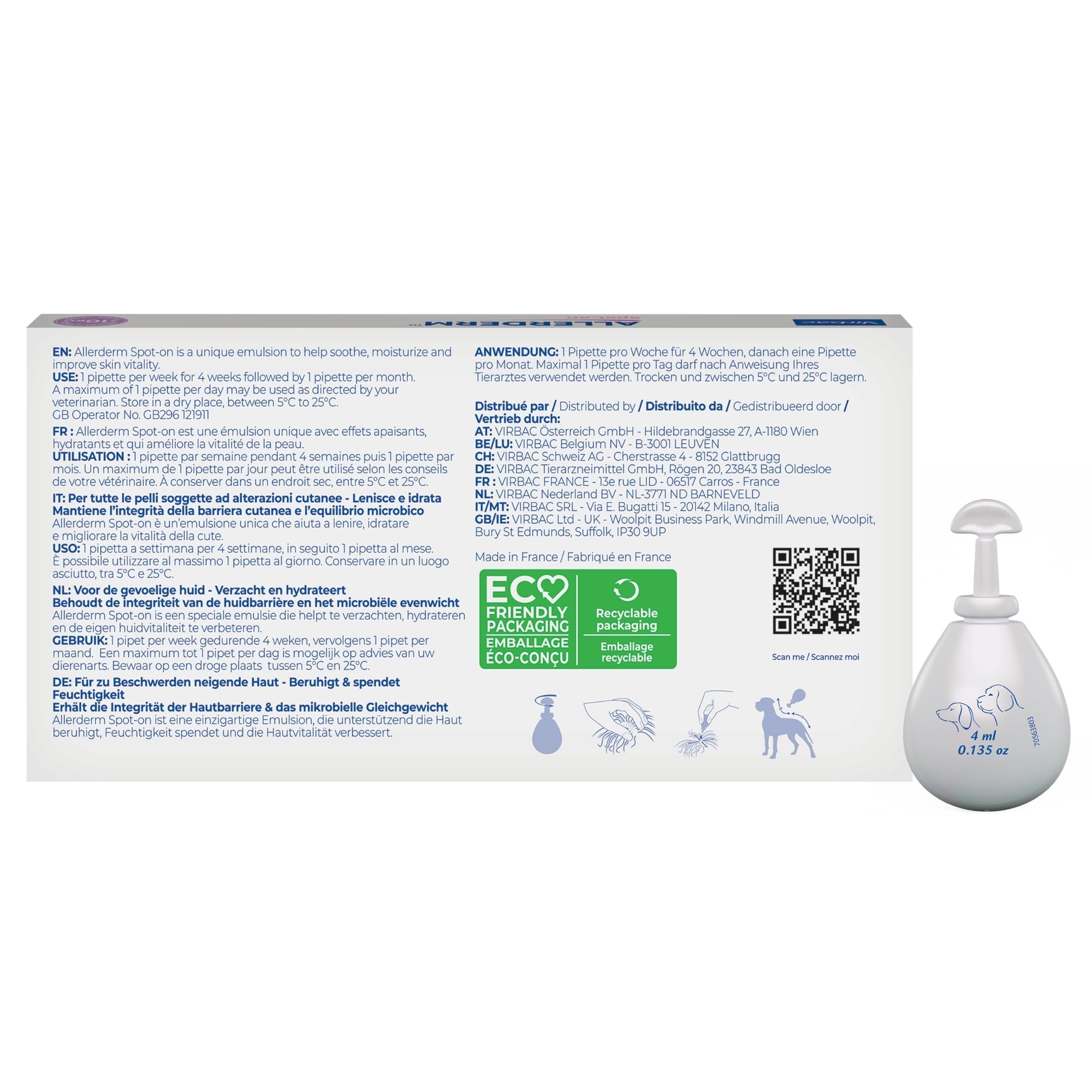 ALLERDERM SPOT-ON 4 ml 6 pip >10KG