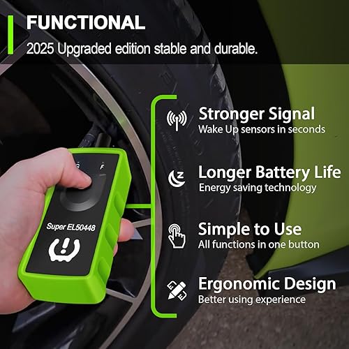 Miniatura 3 de JDIAG Herramienta de aprendizaje 2 en 1 TPMS Super EL50448 para GM y para Ford, herramienta de reset del sensor de presión de neumáticos TPMS