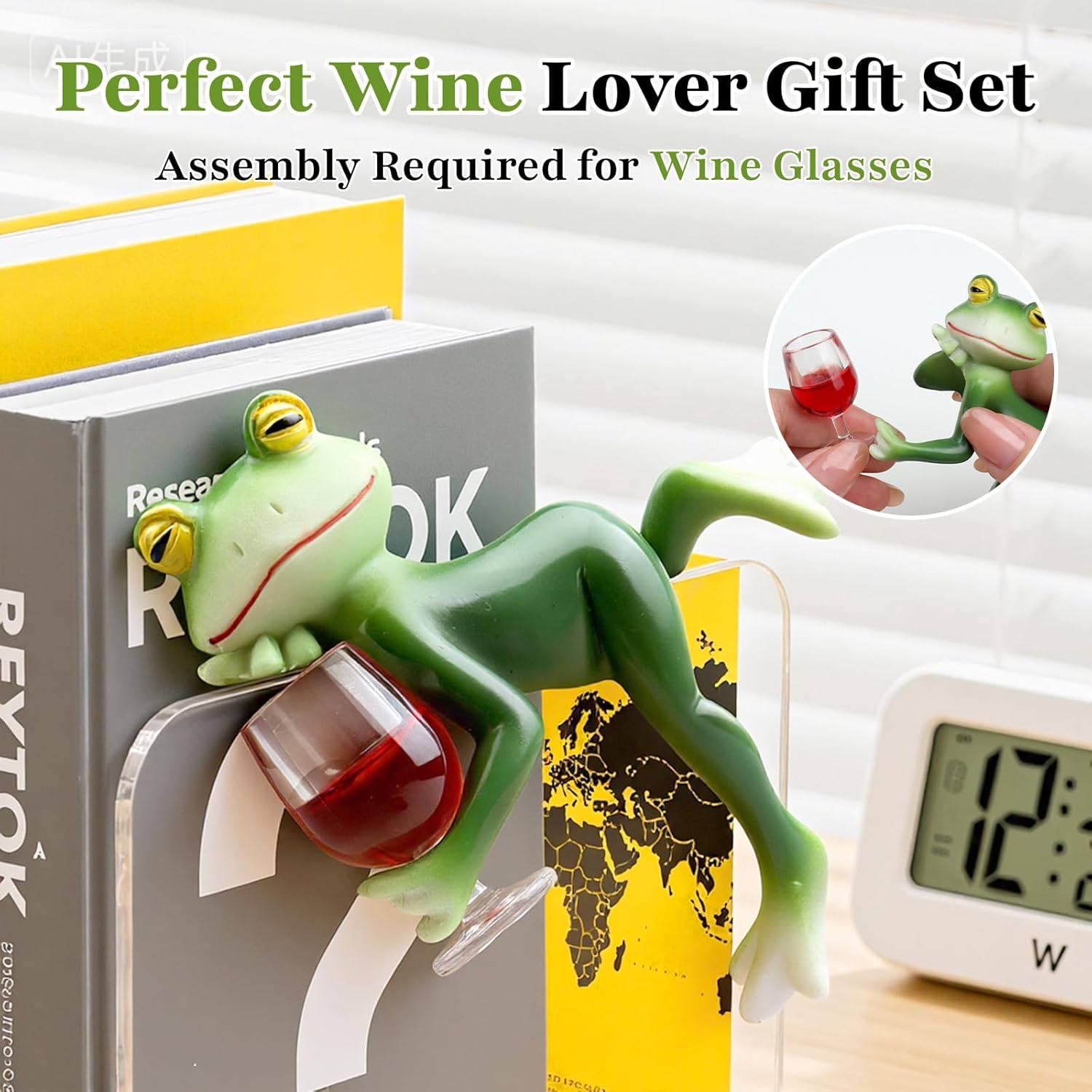 Garden Frog Statues – Funny Outdoor Figurines for Yard, Patio, Lawn, Indoor Decor – Cute Animal Ornaments & Plant Hangers – Birthday for Women (3 Pack) - Image 3