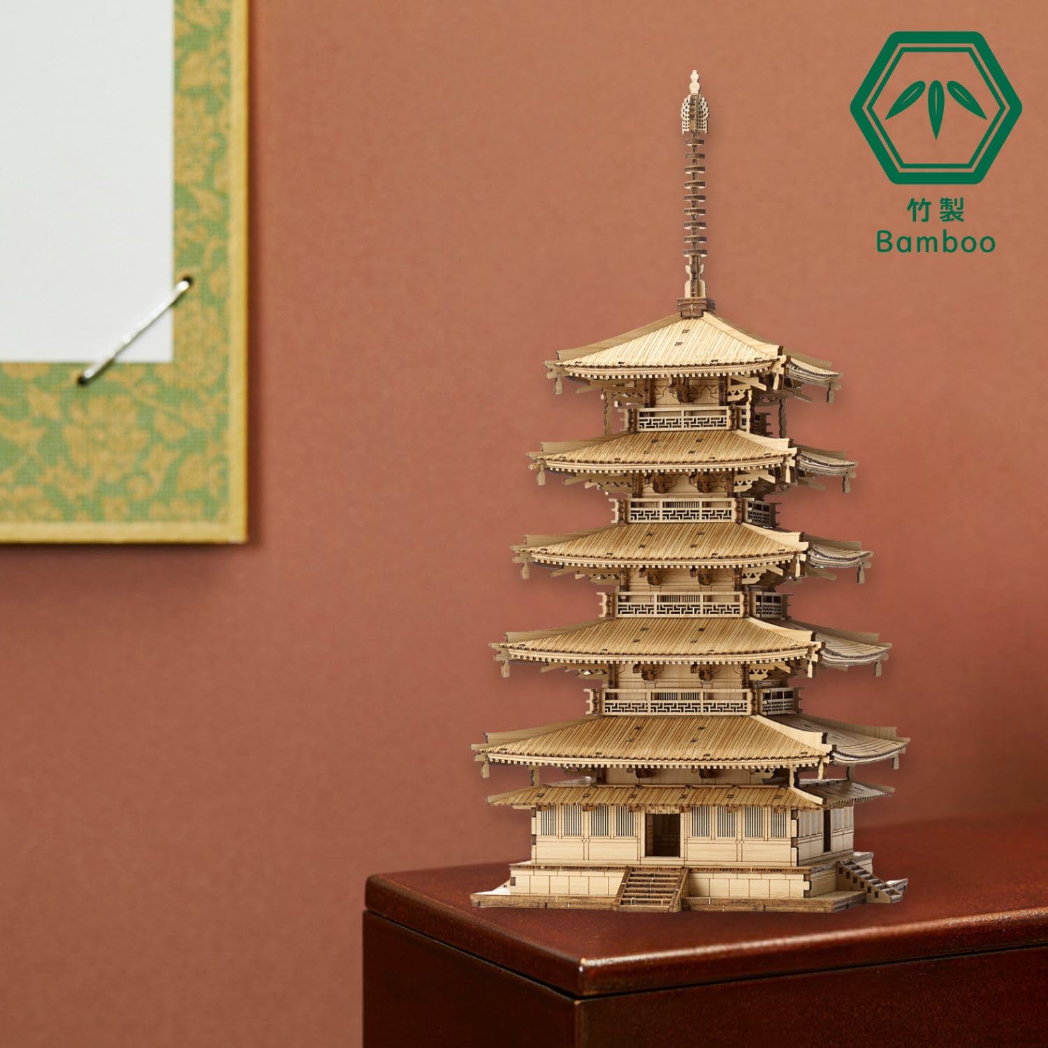 Amazon | 五重塔 ｜ Bamboo Art wa-gu-mi 3D竹製クラフト 工具不要