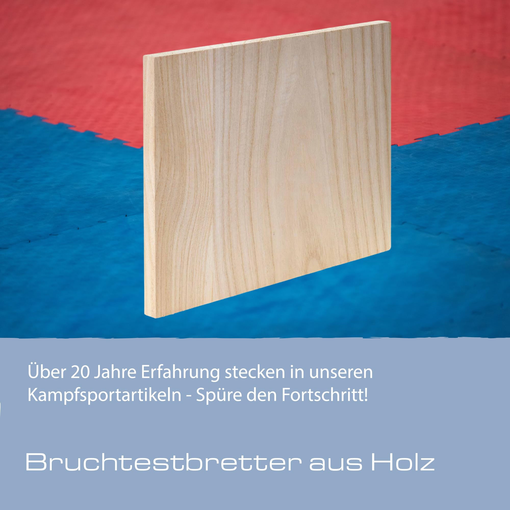 Ju-Sports Bruchtestbretter aus Holz Economy Paulownia 30x30 cm 10er Pack - Einweg Taekwondo- und Karatebretter zum Zerschlagen in den Stärken 10, 15, 20 und 25 mm