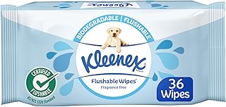 Kleenex Flushable Fresh Fragrance Free 36 Wipes