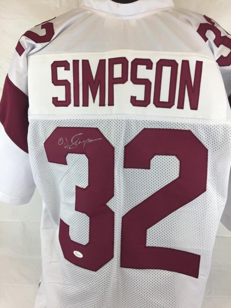 O.J. Simpson Signed Jersey Oj Coa Football JSA Certified