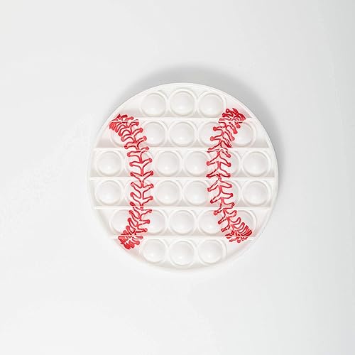 Miniatura 5 de Paquete de 3 juguetes deportivos para ansiedad con burbujas para presionar, juguete de silicona para apretar, regalo de fiesta de cumpleaños para