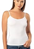 Spaghetti Strap Camisole Tank Tops for Women, Basic Slim-Fit Cotton Cami Undershirts